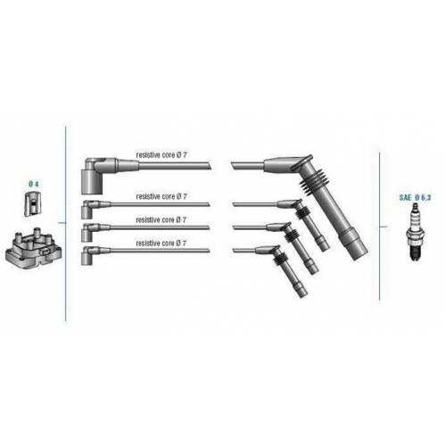 BUJİ KABLO TK CLIO 1.4ei 8V 99 >-LOGAN 1.6 16V 05 > K7J