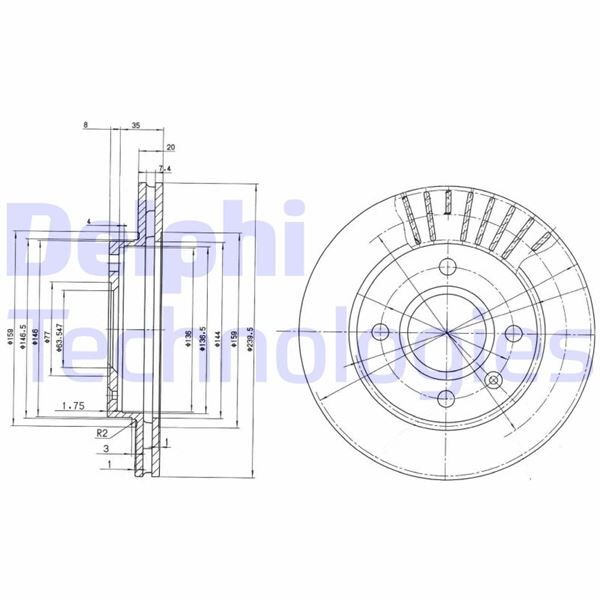 FREN DİSKİ ÖN FORD FİESTA-ESCORT 91> DIŞ ÇAP: 240mm