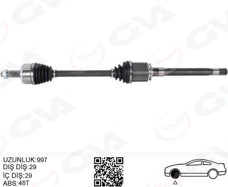 KOMPLE AKS ÖN SAĞ DISCOVERY 3 L319 DISCOVERY 4 L319 R.R SPORT I L320 997MM