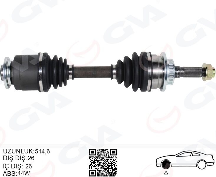 ON AKS KOMPLE SOL FORD RANGER 2.5TD 02>07 MAZDA BT50 02>0 6 ABS LI