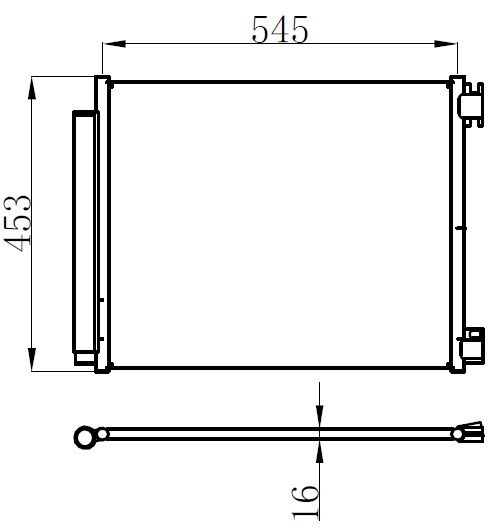 KLİMA RADYATÖRÜ KONDENSERİ RENAULT MEGANE IV 15> TALISMAN 15> GRAND SC NIC IV 16> 1.2TCe 1.3 TCe 1.5dCi 1.6Sce 1.6dCi AC MEK. ATOM. AL BRZ