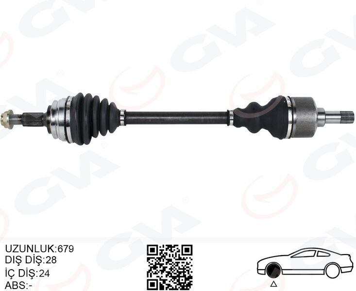 KOMPLE AKS SOL P308 14>21 1.2 VTI-1.6 BlueHDI RIFTER 1.5-1.6 HDI-BlueHDI ASTRA L 21>1.2 EB2 COMBO E 18> 1.2 EB2-1.5D PARTNER-BERLINGO 18> 1.5-1.6 BlueHDI MEKANİK VİTES 28x24x680