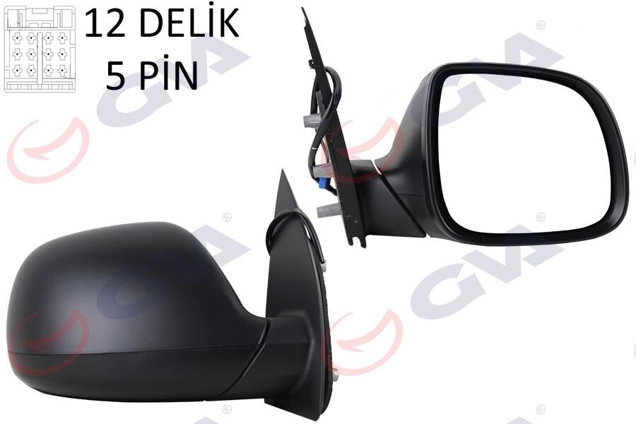 DIŞ DİKİZ AYNASI SAĞ TRANSPORTER T6 CARAVELLE 10> ELEKTRİKLİ ISITMALI KONVEKS 5 FİŞ VM-6196EHR