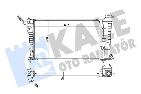 RADYATÖR AL/PL/BRZ XSARA-ZX-PEUGEOT 306 1.8-2.0 97 >