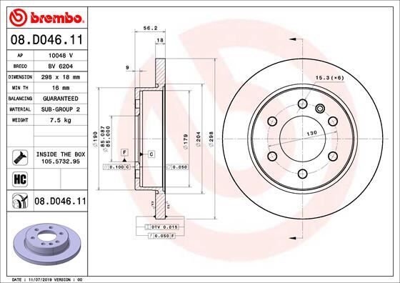 FREN DISKI ARKA MERCEDES SPRINTER B907 B910 18> ELEKTRONIK PARK FRENI 2 Adet
