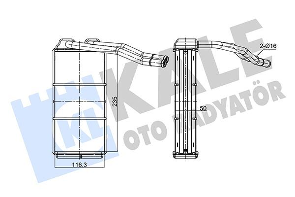 KALORIFER RADYATORU 18 K4F - 20 T2N FREELANDER I L314 98>06