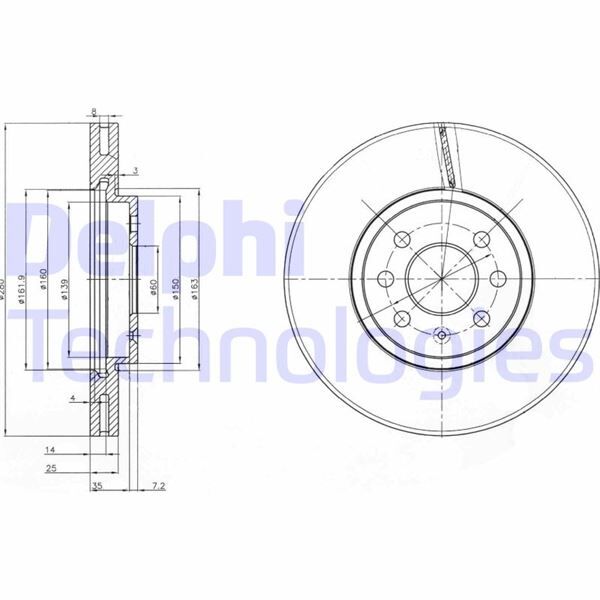 ÖN FREN AYNASI ASTRA H 1.4-1.6 04>MERIVA 1.6 03>COMBO 1.3 CDTİ 4.05> 280x25x4DLxHAVALI 569067-95526653-95526654-93197712