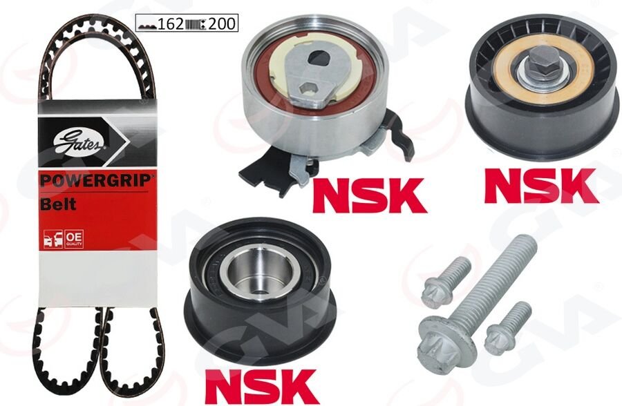 EKSANTRİK GERGİ KİTİ 162x200 ASTRA G-CORSA C-VECTRA C-MERIVA A-ZAFIRA A 1.4-1.6-1.8 16V Z16XE-Z14XE 95518060-1629094-1606306-95516735