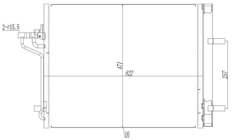 KLIMA RADYATORU FOCUS III 11>17 1.6 ECOBOOST C-MAX II 11> 1.6 ECOBOOST -2.0 TDCI