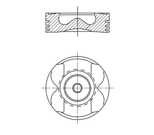 PISTON SEGMAN 0.50 80.50mm MERCEDES OM622 W447 . RENAULT R9M 1.6 dCi MEGANE TALISMAN TRAFIC NISSAN QASHQAI X-TRAIL NV300 4 Adet