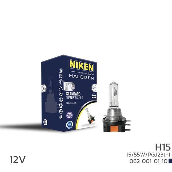 NIKEN H15 15W/55W HALOJEN AMPUL PGJ23t-1 12V 10 Adet