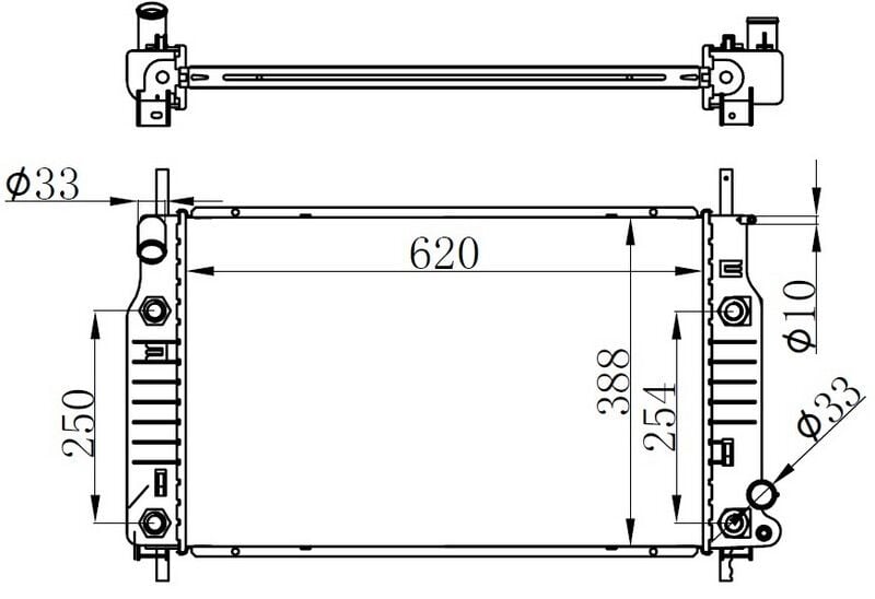 SU RADYATÖRÜ FORD MONDEO 93> 2.0 ZETEC OTOMATİK ŞANZIMAN 62105