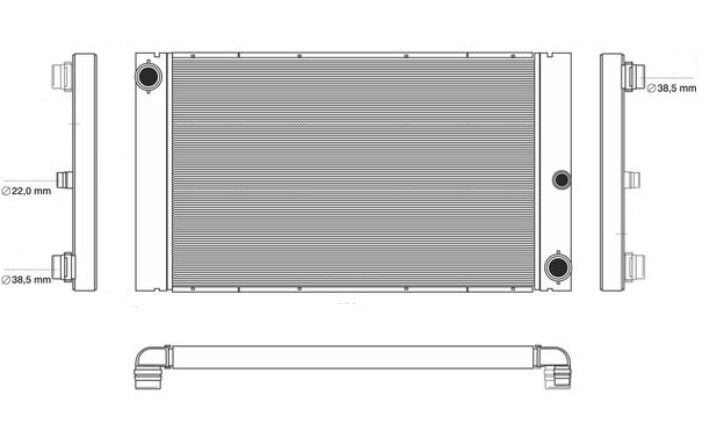 MOTOR SU RADYATORU BMW M47N M57N E60 E61 E63 E64