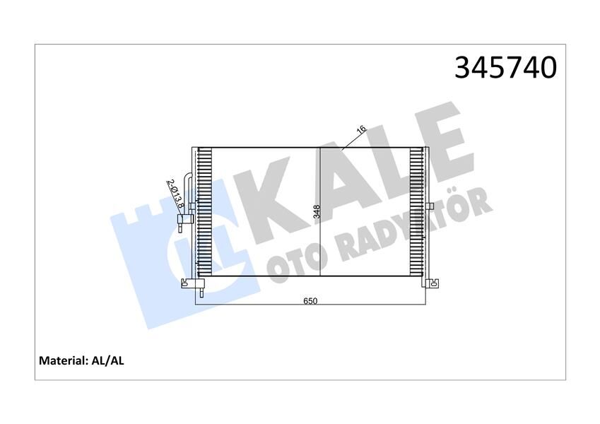 KLIMA RADYATORU YB - XB AJ-V6 X-TYPE I X400 2002>2009