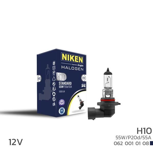 NIKEN H10 55W HALOJEN AMPUL P20d/55A 12V 10 Adet