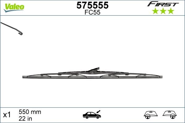 SİLECEK SÜPÜRGESİ 55cm x1 NORMAL TİP FİRST ÜNİVERSAL
