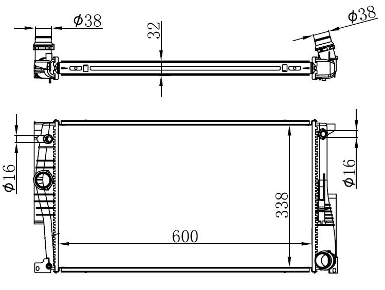 MOTOR SU RADYATORU BMW N20 N26 N55 B38 F20 F21 F22 F23 F30 F31 F34 F35 F32 F33 F36
