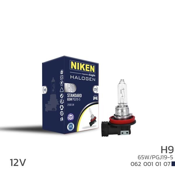 NIKEN H9 65W HALOJEN AMPUL PGJ19-5 12V 10 Adet
