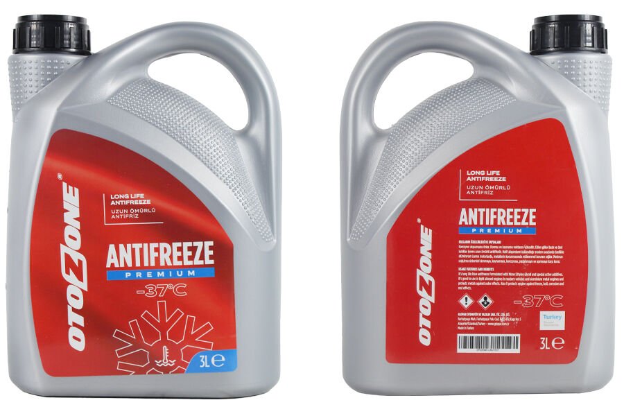 ANTİFRİZ 3 LT -37 C KIRMIZI LONG LİFE Koli 6 Ad ORGANIK 6 Adet