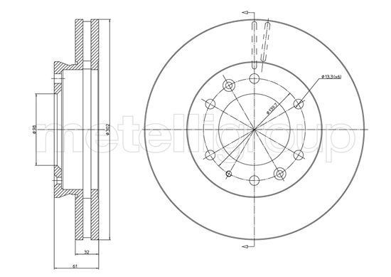 ON FREN DISKI FORD RANGER TKE 2.2-3.2 11> MAZDA BT-50 2.2TDCI 12->