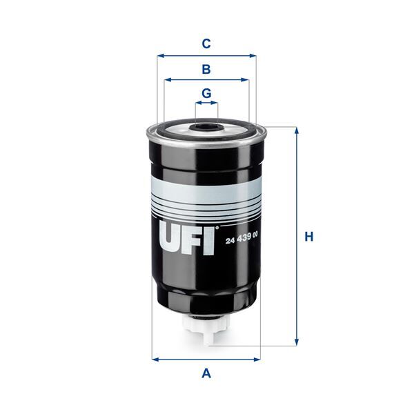 YAKIT FİLTRESİ UZUN TİP HYUNDAI ACCENT ADMIRE. ERA. GETZ. MATRIX 1.5L D3EA D4FA CRDi 02-10 / H-1. STAREX. LIBERO 2.5L D4CB 03-> / KIA RIO 1.5L D4FA 05-11 / CARENS 2.0L D4EA 10-13