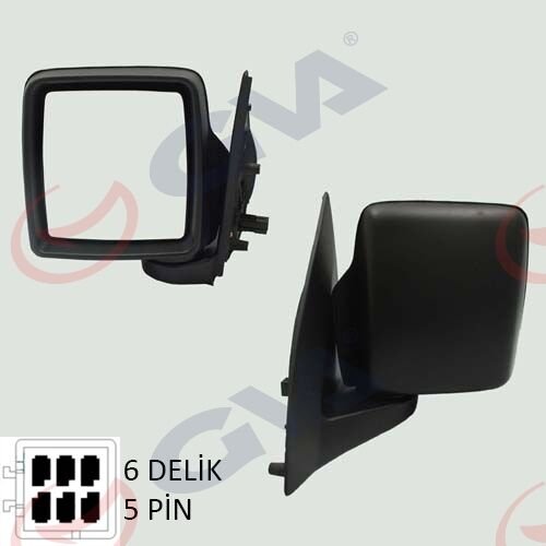 DIŞ DİKİZ AYNASI SOL COMBO C 01> ELEKTRİKLİ ISITMALI KONVEKS 5 FİŞ VM-965EHL