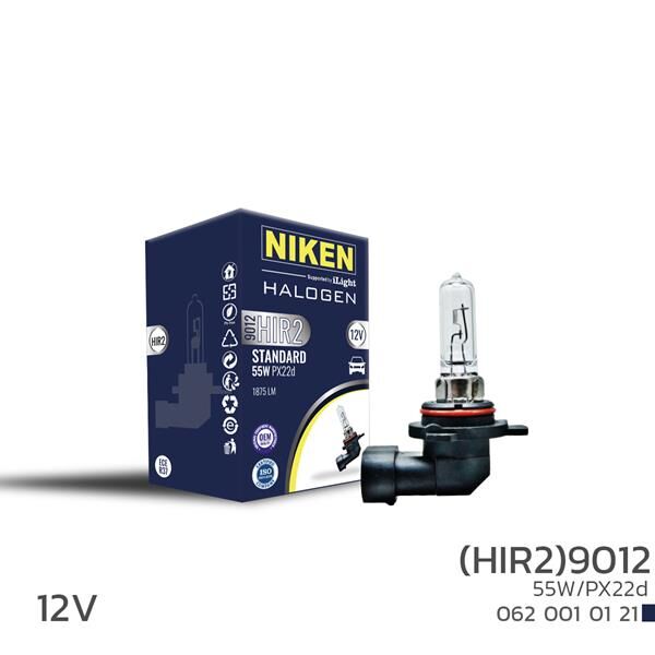 NIKEN 9012 HIR2 55W HALOJEN AMPUL PX22d 12V 10 Adet