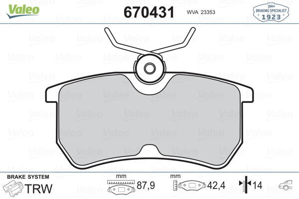 ARKA FREN BALATASI FOCUS I 98>04 FIESTA VI 17> GDB1354