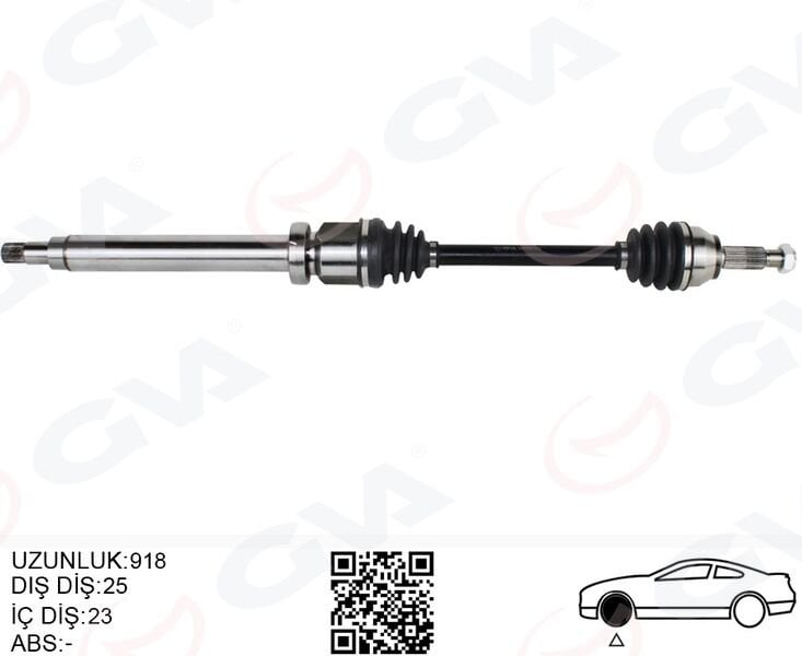 ÖN AKS KOMPLE SAG FIESTA V 1.4 TDCI 02>08 FUISON 1.4 TDCI FIESTA VII 08>12 1.25-1.4TDCI- 1.5 TDCI-1.6 TDCI B-MAX 14> 1.4TI