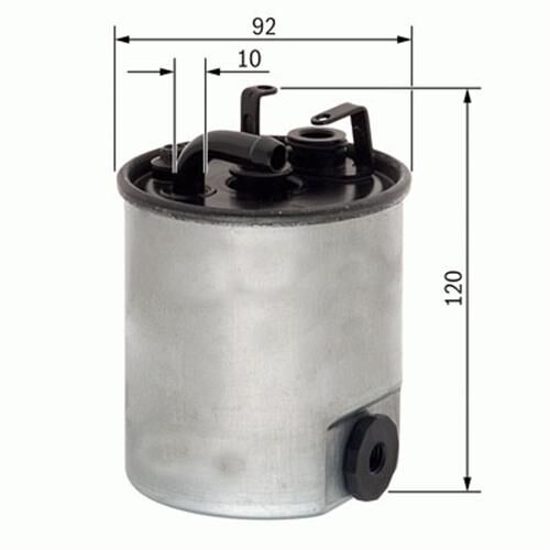 YAKIT FILTRESI MERCEDES OM611 OM668 W168 W414 W638 B901>B904