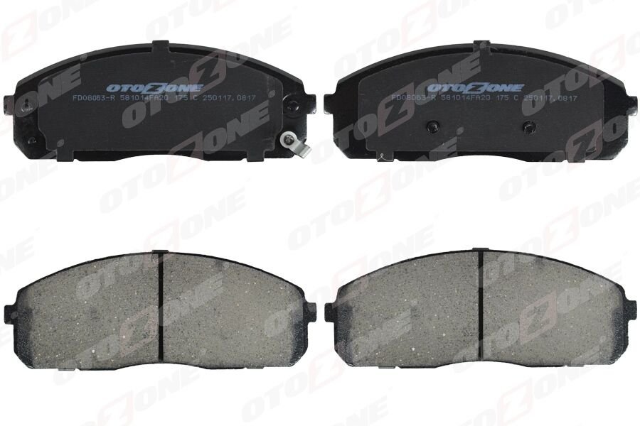 ÖN FREN BALATA HYUNDAI H100 2.5L KAMYONET 04-> / KIA K2500 D4CB KAMYONET 12-> / K2900 08-> - Aşınma ikaz soketli