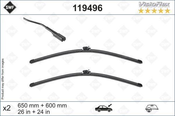 SILECEK SUPURGESI TAKIMI 650mm / 600mm MERCEDES SPRINTER B907 B910 18> SWF