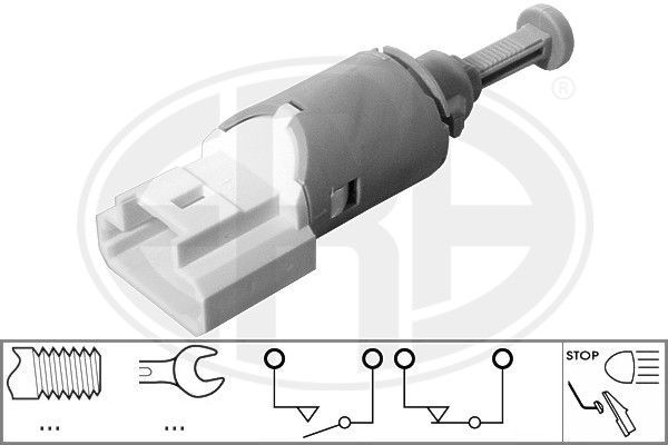FREN PEDAL MÜŞÜRÜ RENAULT CLIO III 05>12 CLIO IV 12> CAPTUR I 12> KANGOO 05> LAGUNA II 01>07 DACIA L OGAN I-II 06>18 SANDERO I-II 08>18 DUSTER I-II 10>21 OPEL VİVARO B 06>14 4 FİŞLİ