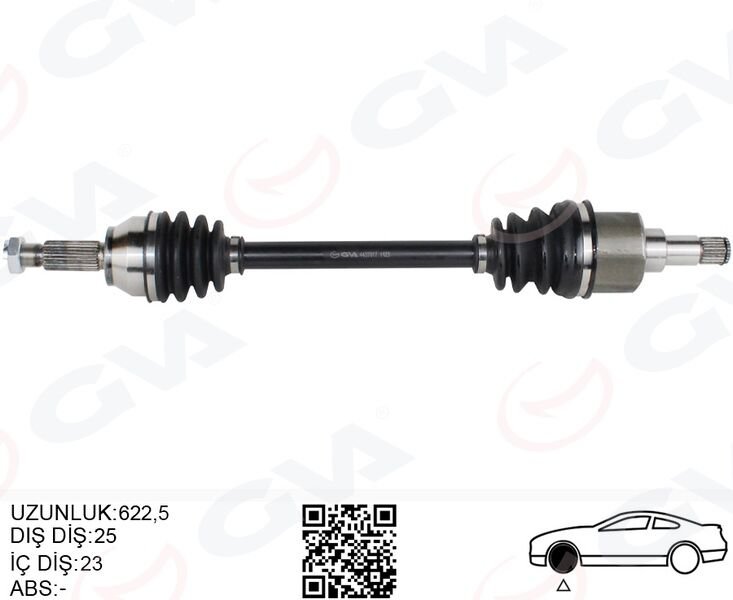 ÖN AKS KOMPLE SOL FORD FIESTA / FUSION 1.4TDCI / 1.6TDCI 02>11