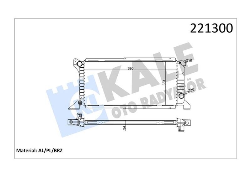 MOTOR RADYATORU AC TRANSIT TURBO T12 T15 2.5D 97>01 MANUEL UZUN TIP KLIMALI 1 SIRA ALB