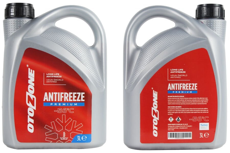ANTİFRİZ 3 LT -56 C KIRMIZI LONG LİFE Koli 6 Ad ORGANIK 6 Adet